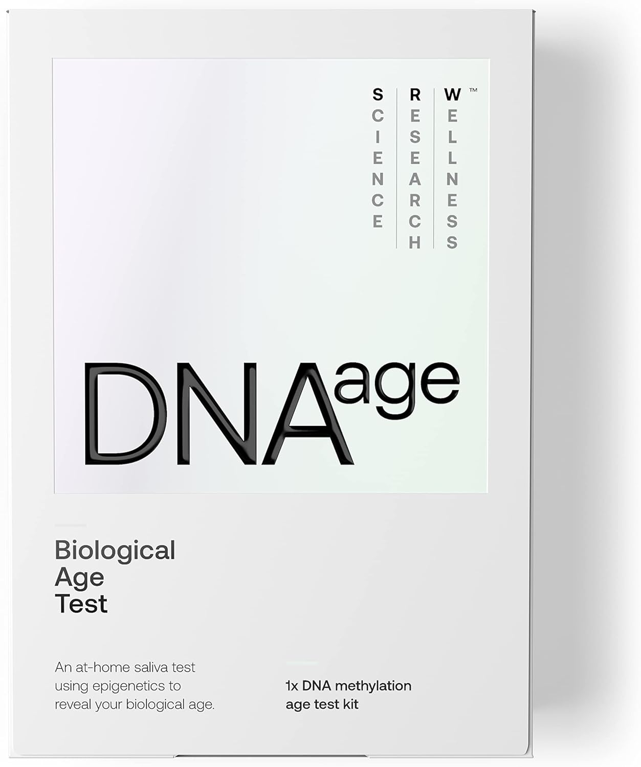 SRW Laboratories ​​DNAage | Biological Age Test | at-Home DNA Test Kit Using Epigenetics | Find Out How Well Your Cells are Aging, 1 Test
