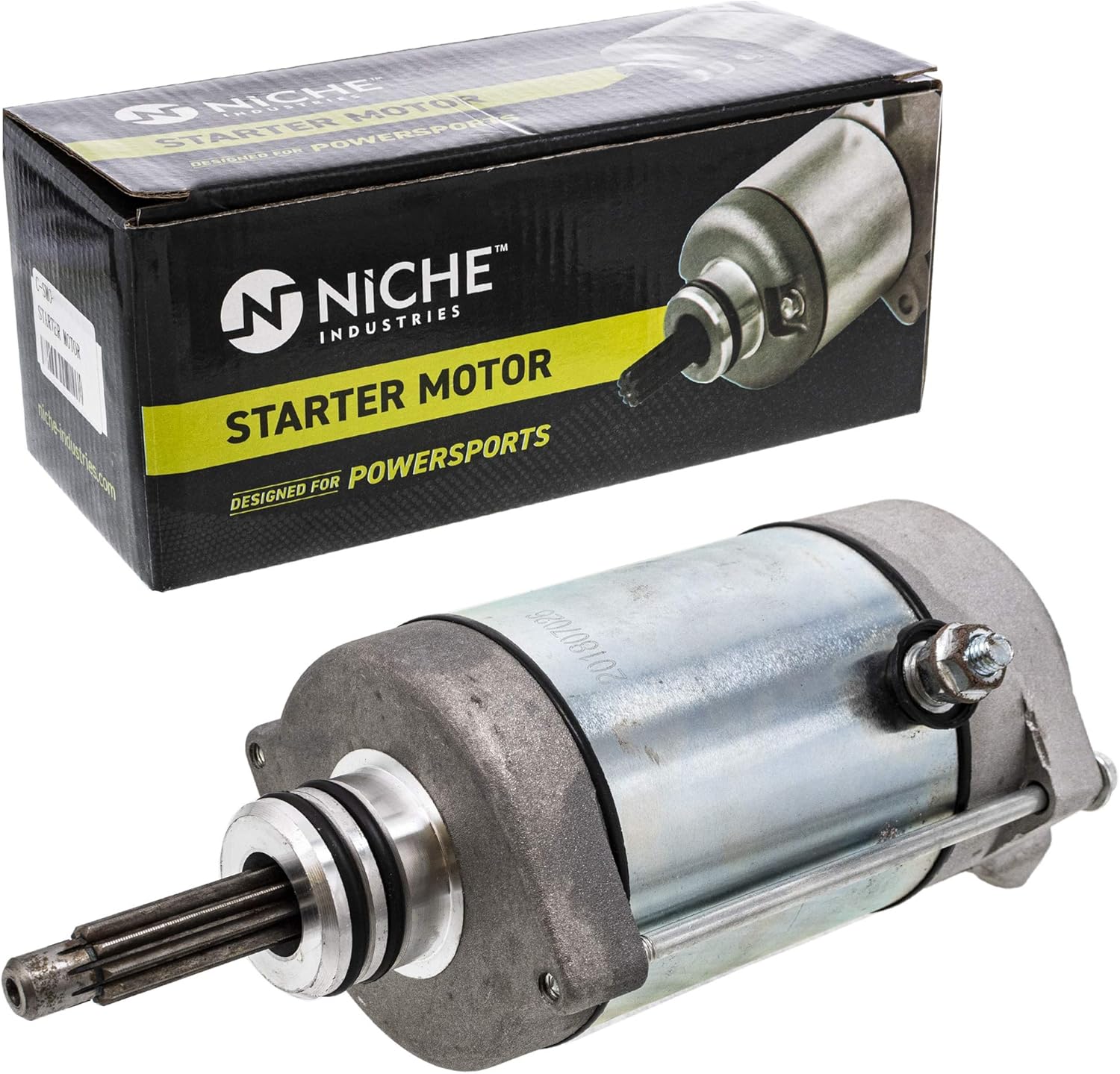 NICHE Starter Motor Assembly 4014037 for 2013-2019 Polaris Ranger RZR Ace 900 General 1000 Pack of 2