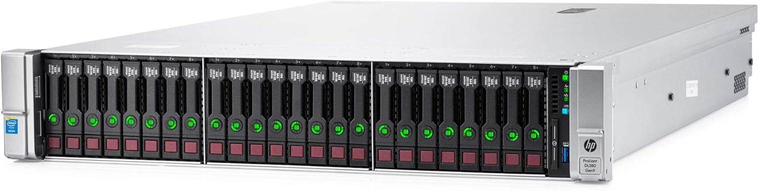 Enterprise ProLiant DL380 G9 Server | 2X E5-2630 V3 2.40GHz = 16 Cores | 32GB | P440 | 2X PSU (Renewed)