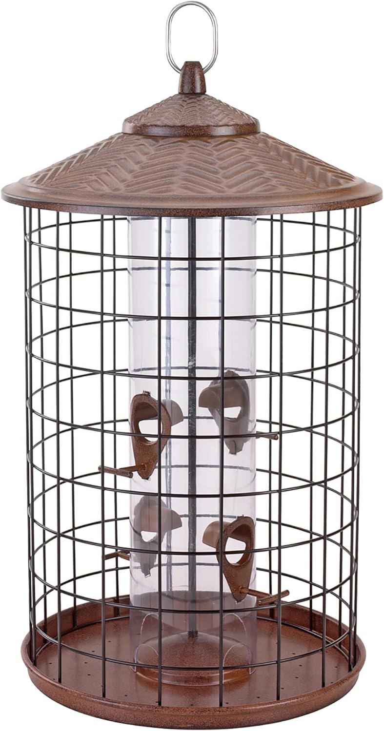 Squirrel-X 111IN Bird Feeder, Black Pack of 2