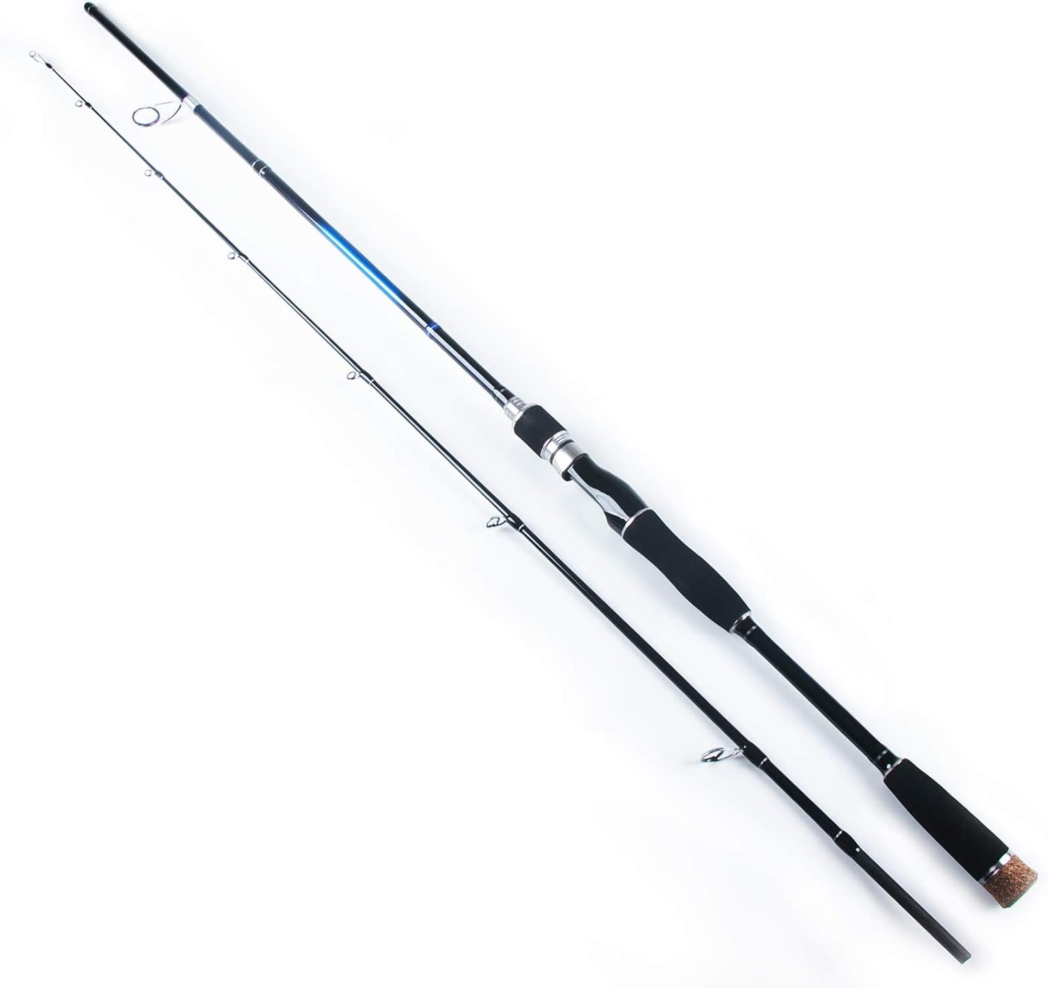 ANGRYFISH AG·Anchovy Medium Heavy Bass Fishing Rods,30T+40T X-Shaped Carbon Fiber,IM6 Graphite Spinning Rod & Casting Jigging Rod,2-Piece Fishing Poles for Fresh & Saltwater