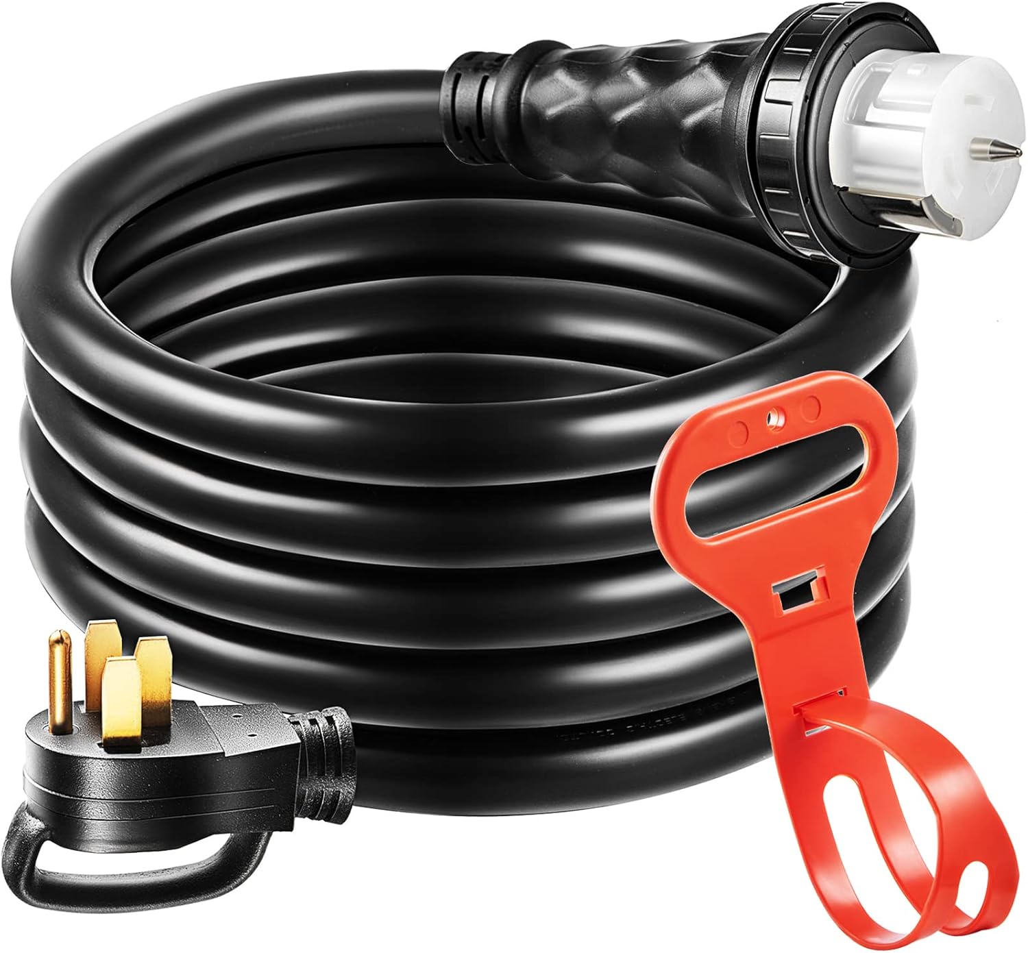 50 Amp Generator Cord 10 Feet Generator Extension Cord STW 6/3 + 8/1 125V 250V Generator Power Cord NEMA14-50P/SS2-50R & CS6364 Twist Lock Connector,ETL Listed