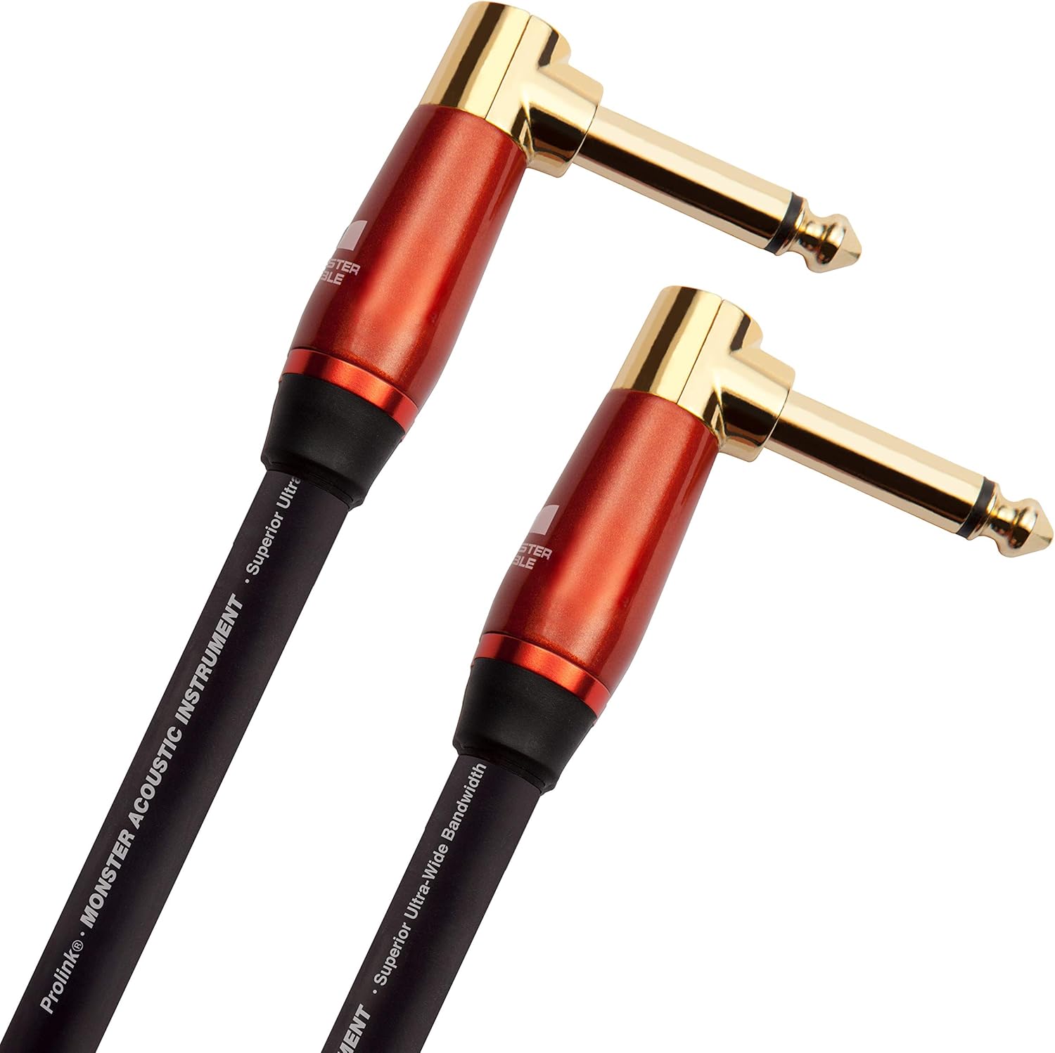 Monster Prolink Acoustic Instrument Cable - 12 ft - Straight to Straight Pack of 2