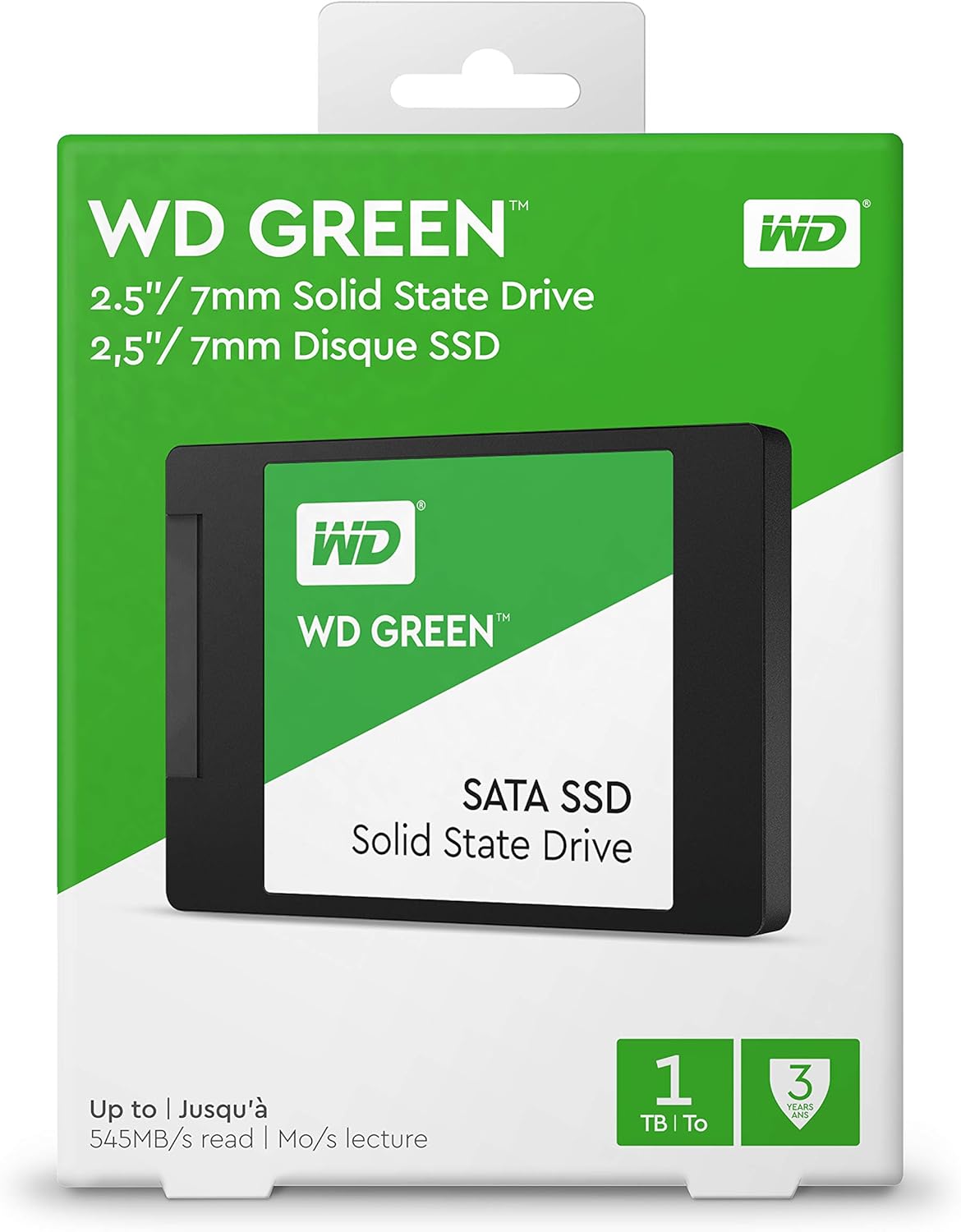 Western Digital 1TB WD Green Internal PC SSD Solid State Drive - SATA III 6 Gb/s, 2.5