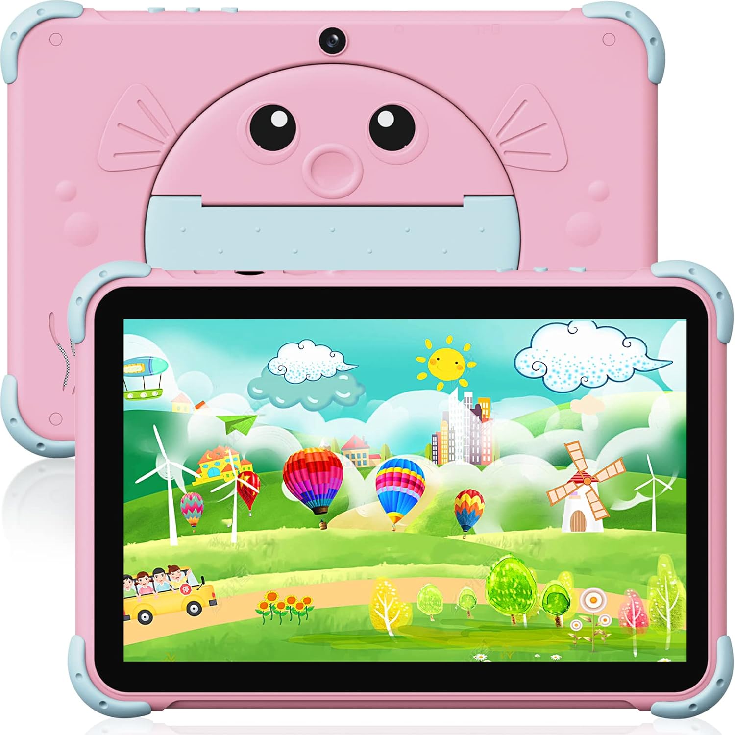 Kids Tablet 10 inch Tablet for kids Wifi Kids Tablets for Toddlers, Toddler tablet with Dual Camera Android 11.0 2GB 32GB ROM 1280x800 HD IPS Touchscreen 5000mAh Parental Control Youtube Neflix (Blue)
