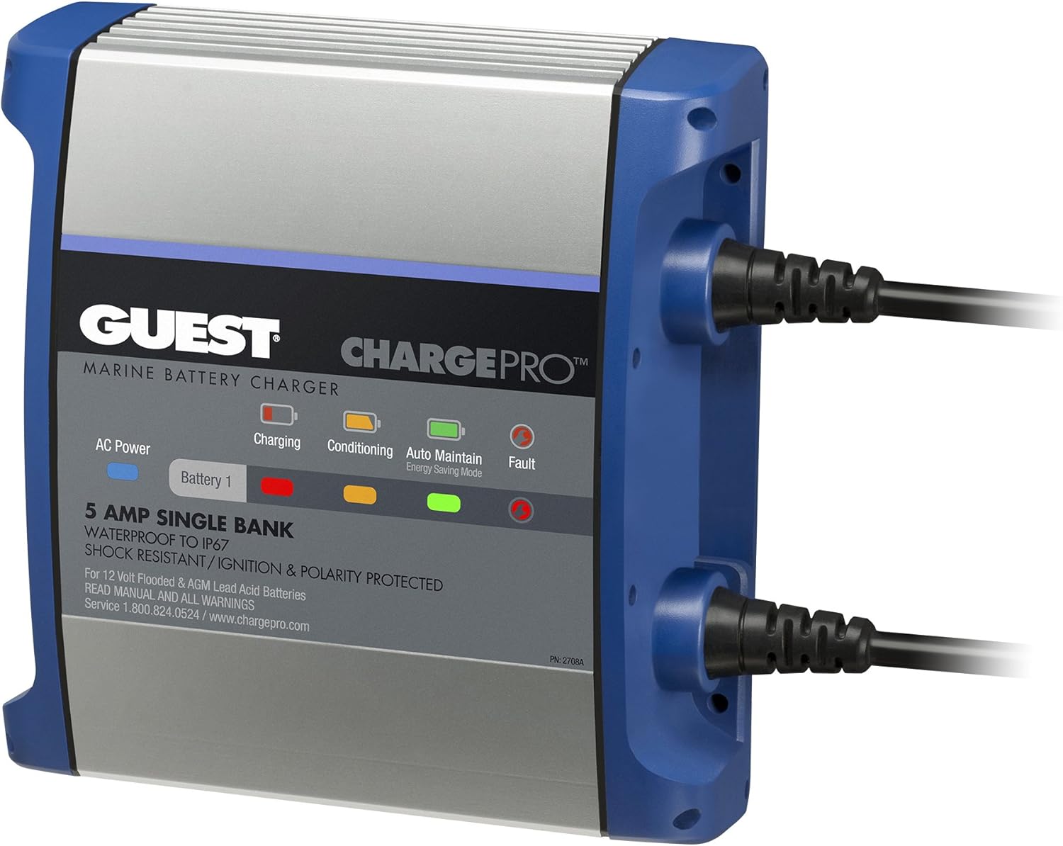 Guest On-Board Battery Charger 10A / 12V; 2 Bank; 120V Input, 2711A