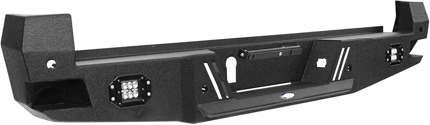 V8 GOD HR Tacoma Rear Step Bumper w/2 ×18W LED Floodlights Compatible with Toyota Tacoma 2016-2022