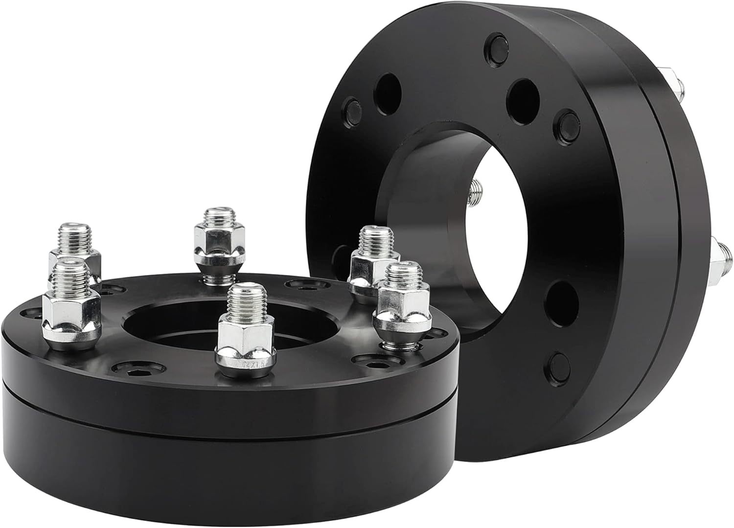 BOTH 2 Inch 5x5 to 6x5.5 Wheel Adapters Replacement for 1995-1999 Tahoe1996-2002 Express, 5x127 to 6x139.7 Wheel Adapters 78.1mm Center Bore with M14x1.5 Studs