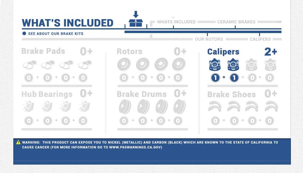 Callahan CCK11151 [2] FRONT Premium Grade OE Caliper Assembly Pair Set [ fit Toyota Sequoia Tundra S13WE ]