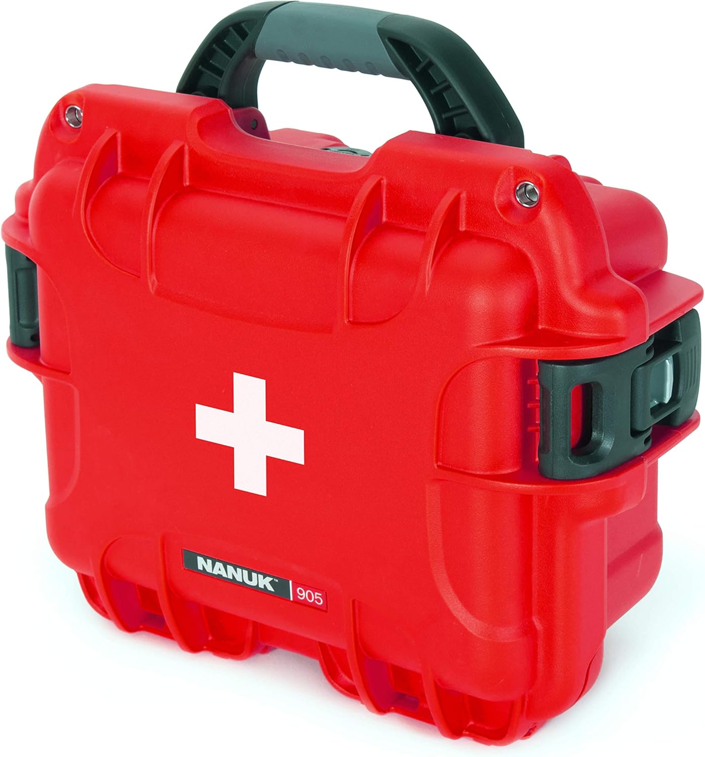 Nanuk 905 Waterproof First Aid Prepper Survival Gear Dust and Impact Resistant Case - Empty - Red, 905-FSA9 Pack of 2