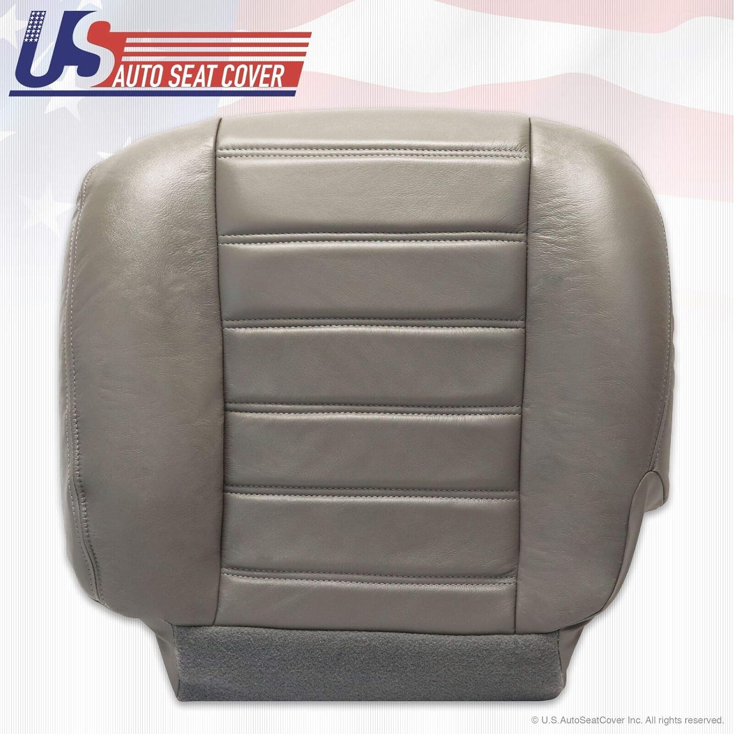 03-07 Hummer H2 Driver Side Bottom OEM Replacement Vinyl Seat Cover Gray Pack of 2