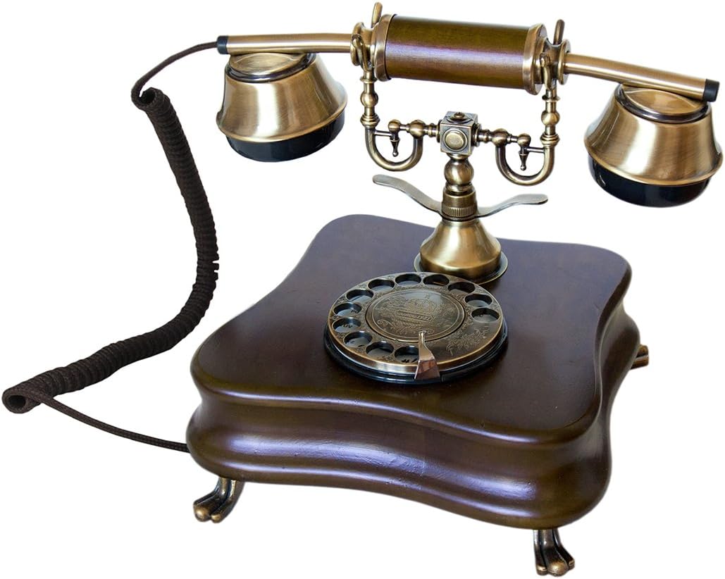 Opis 1921 Cable Model D: The Old-Fashioned Wall-Mounted Wooden Telephone with Metal Parts