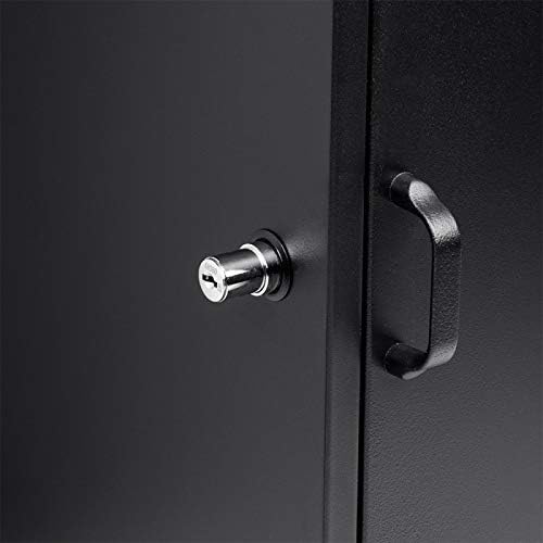 Steel Freestanding Parcel Drop Mail Box with Lockable Compartment, Black