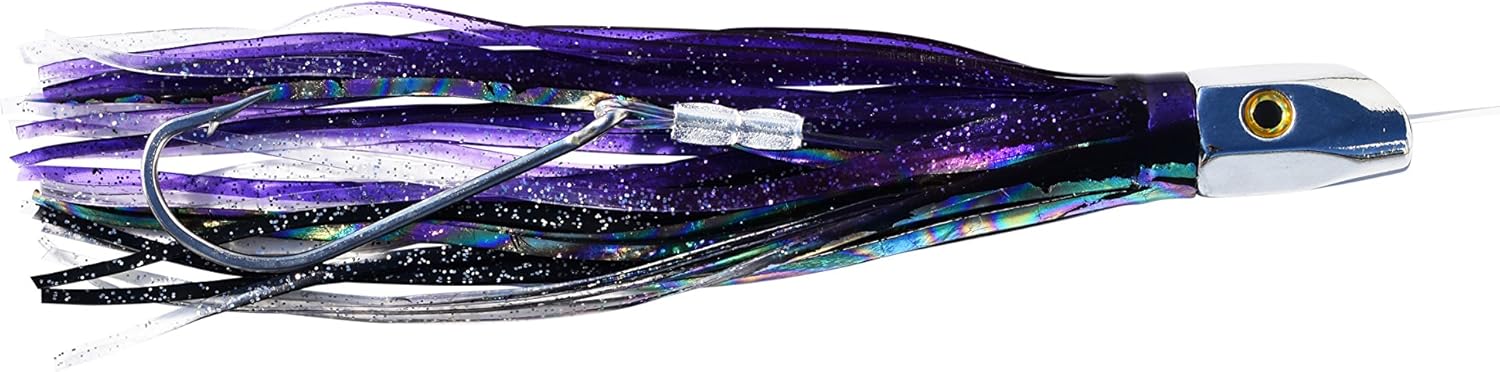 EatMyTackle Slant Head Saltwater Trolling Lure - Mono Rigged Pack of 2