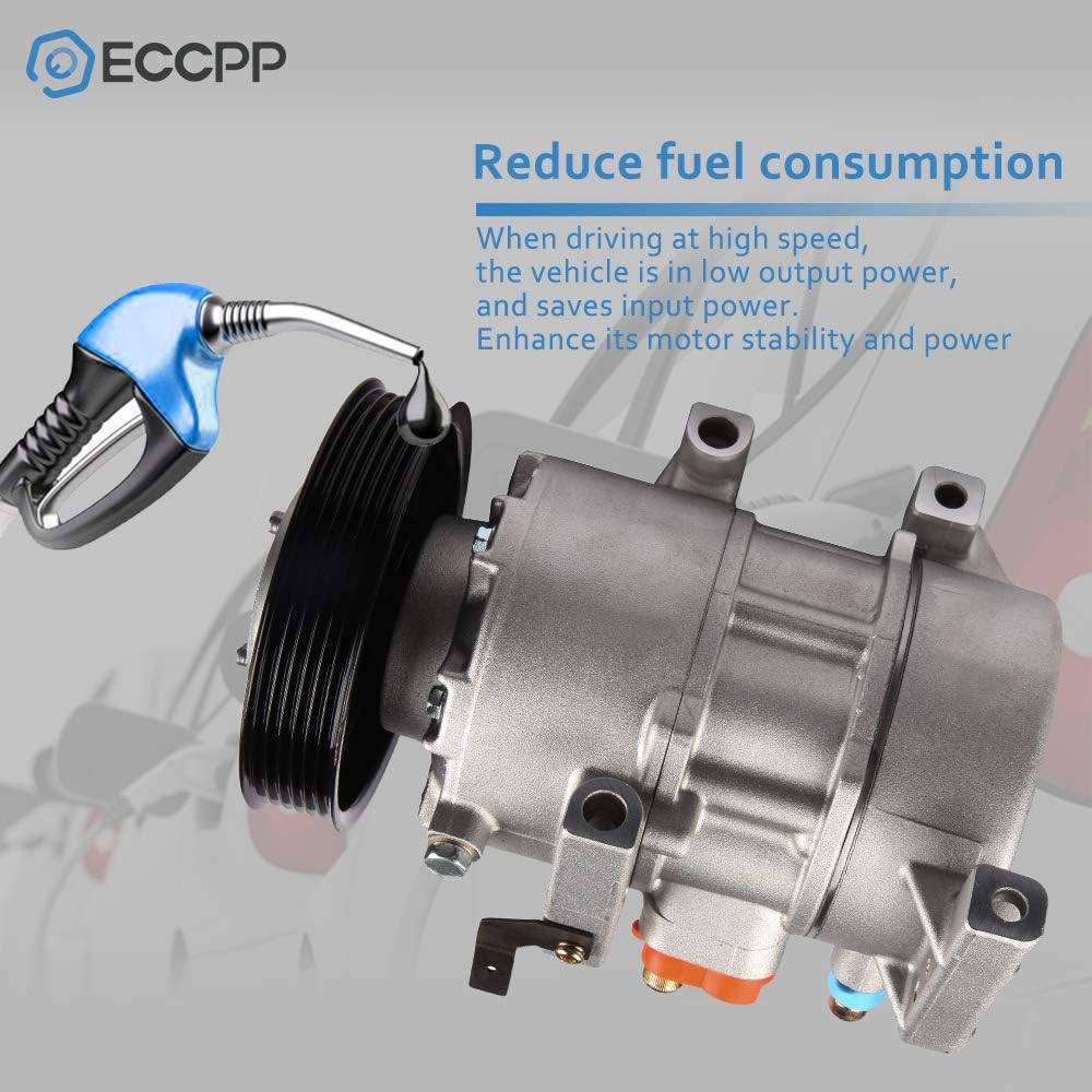 ECCPP A/C Compressor Fits for 2012-2016 H-yundai Accent 2012-2015 K-ia Rio CO 20765C