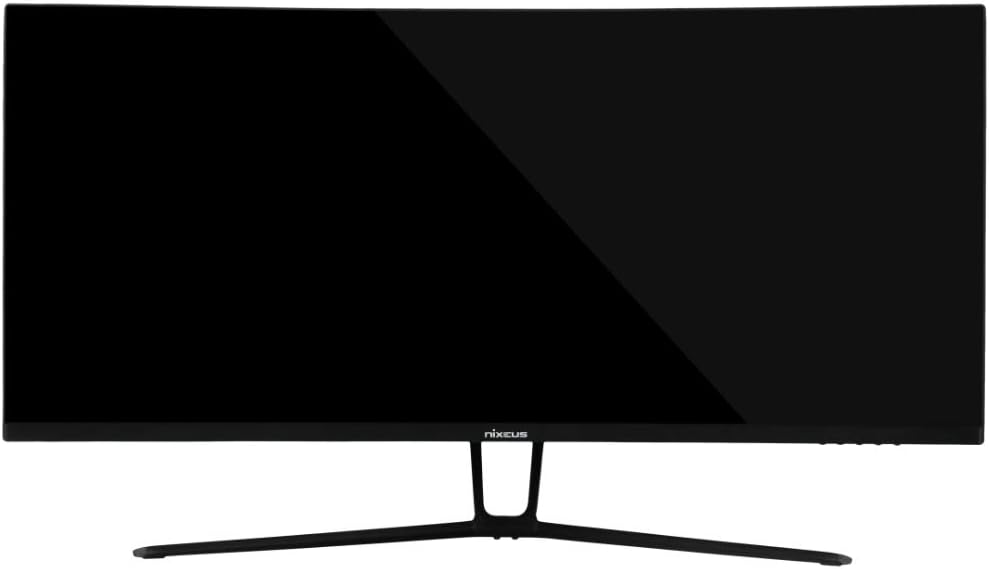 Nixeus EDG 34” Ultrawide 3440 x 1440 AMD Radeon FreeSync Certified 144Hz 1500R Curved Gaming Monitor with Tilt Only Stand (NX-EDG34S)
