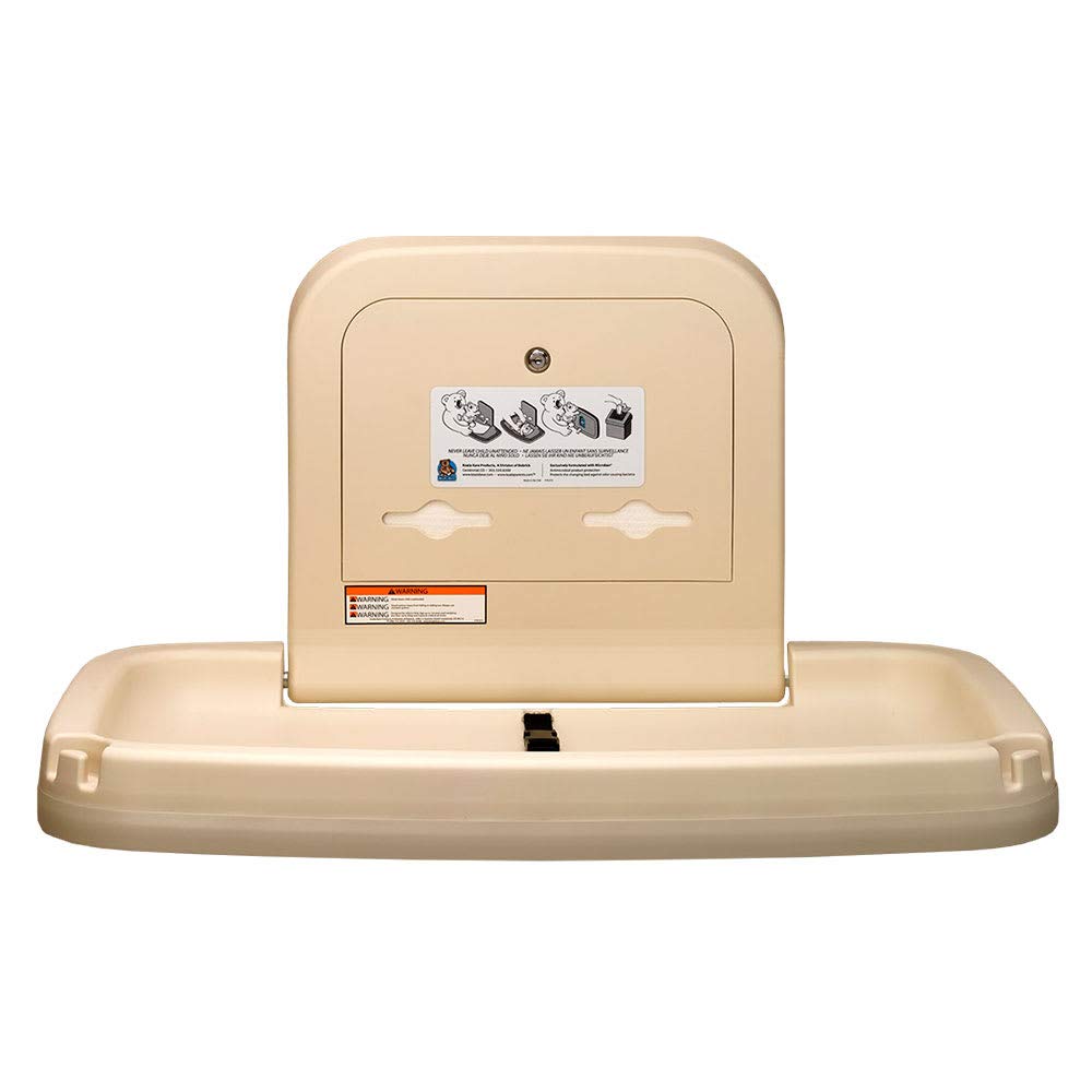 Koala Kare KB200-00 Horizontal Wall-Mounted Changing Station - Polypropylene, Cream