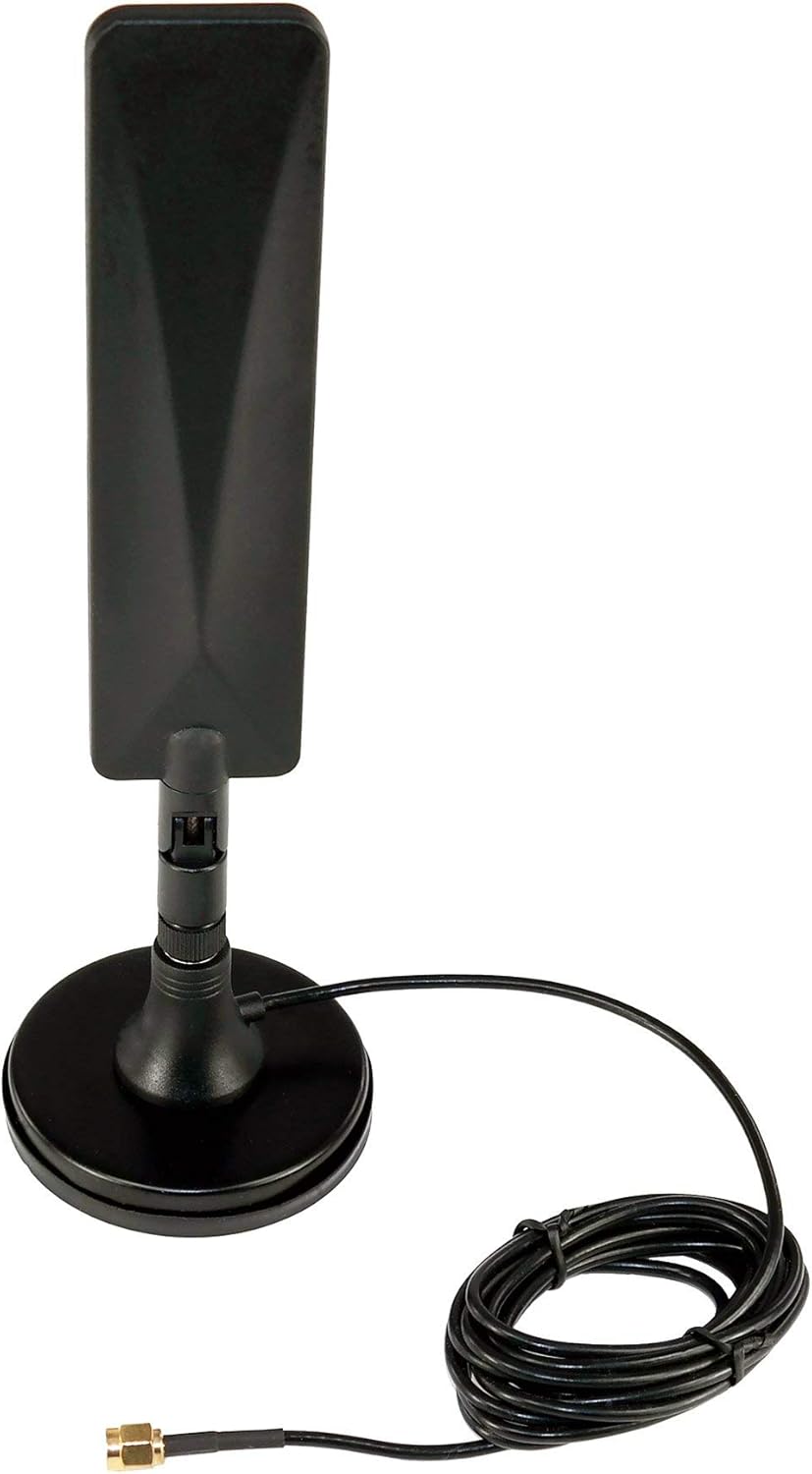 Proxicast 3G/4G/LTE Universal Wide Band 5 dBi Omni-Directional Paddle Antenna + SMA Magnetic Base for Cisco, Cradlepoint, Digi, MoFi, Novatel, Pepwave, Sierra Wireless and Many Others (2 Pack) Pack of 2