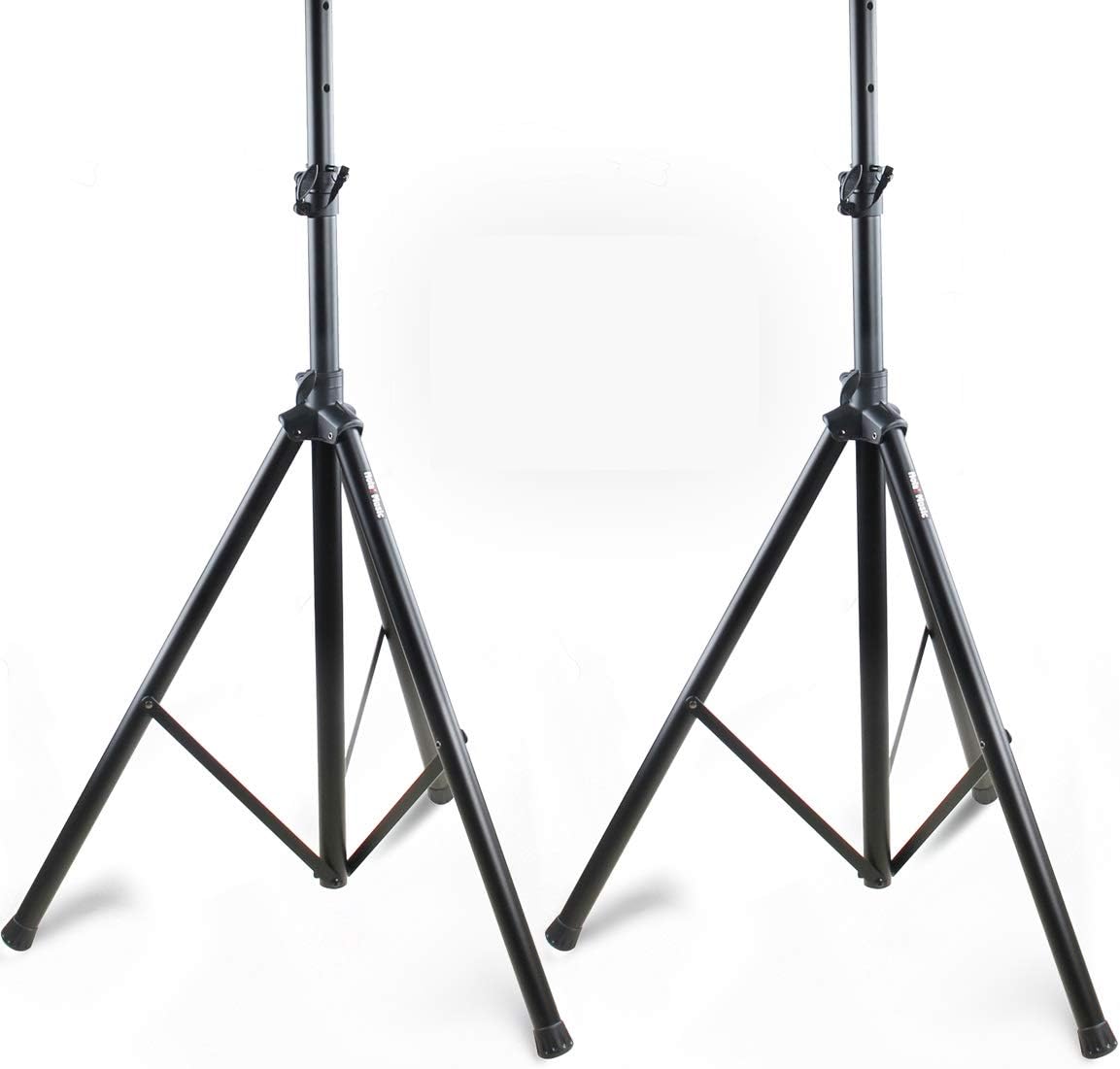 PAIR of PA Speaker Stands by Hola! Music, Professional Heavy-Duty Tripod Structure, 4-6ft Adjustable Height, Model HPS-500PA Pack of 2