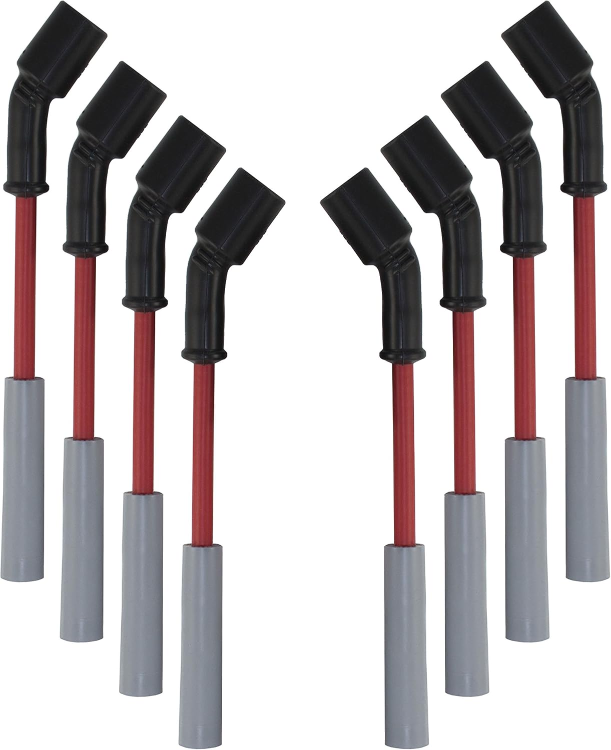 HINSON Red LSx Car Performance V8 Spark Plug Wire Set LS1 LS2 LS3 LS6 LS7 LSA Pack of 2