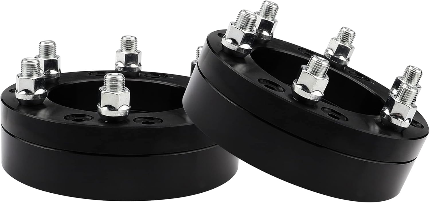 Ryin 5x5.5 to 6x5.5 Wheel adapters, 2 inch 5x139.7mm to 6x139.7mm Wheel adapters 108mm Hub bore with 14x1.5 Thread Pitch