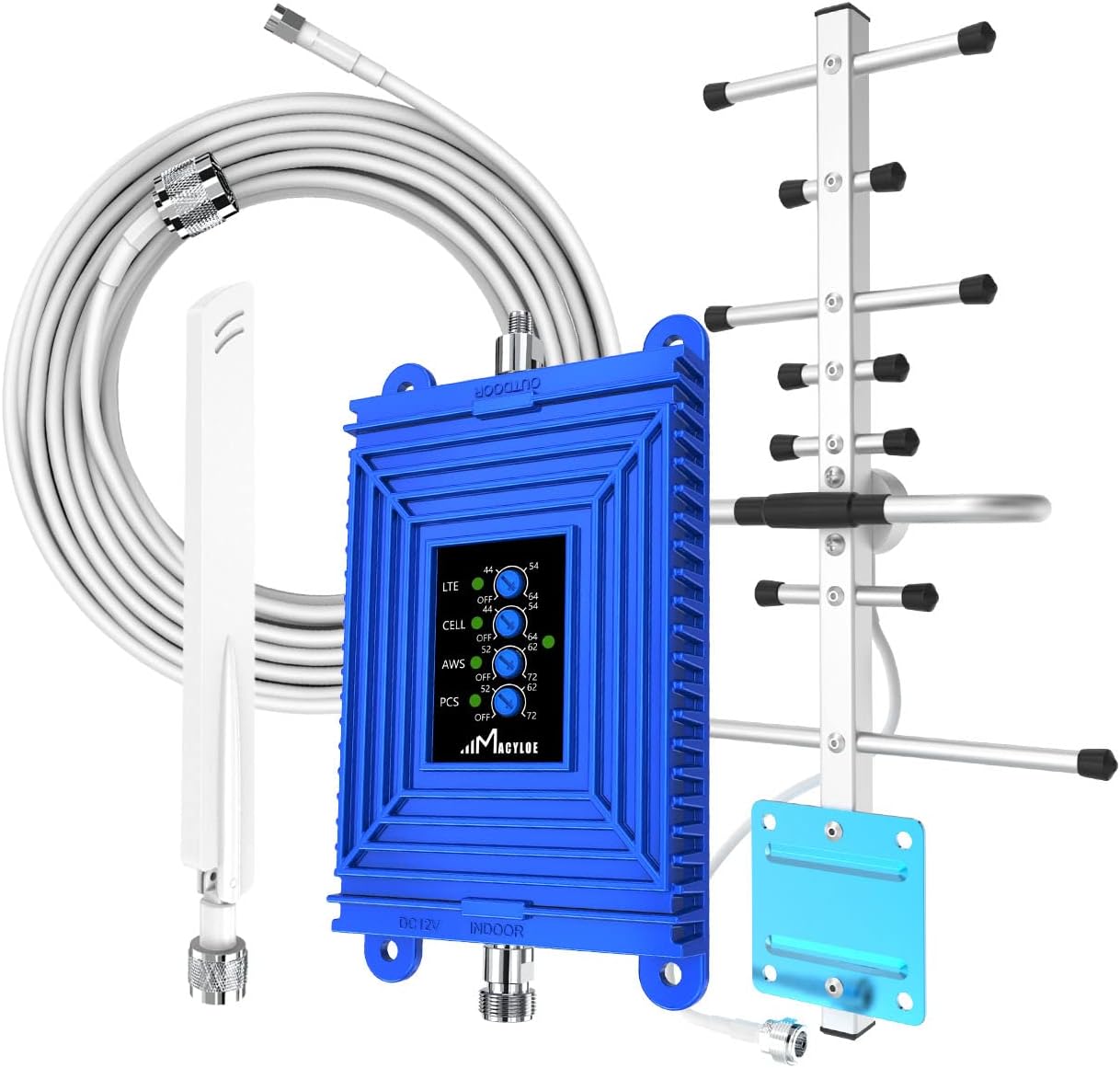 Cell Phone Booster Boost 3G/4G/5G LTE for All U.S. Networks Band 2/4/5/13/12/17-AT&T, Verizon, T-Mobile & More up to 3,000 sq ft Cell Phone Signal Booster for Home Enhances Cellular Data and Voice