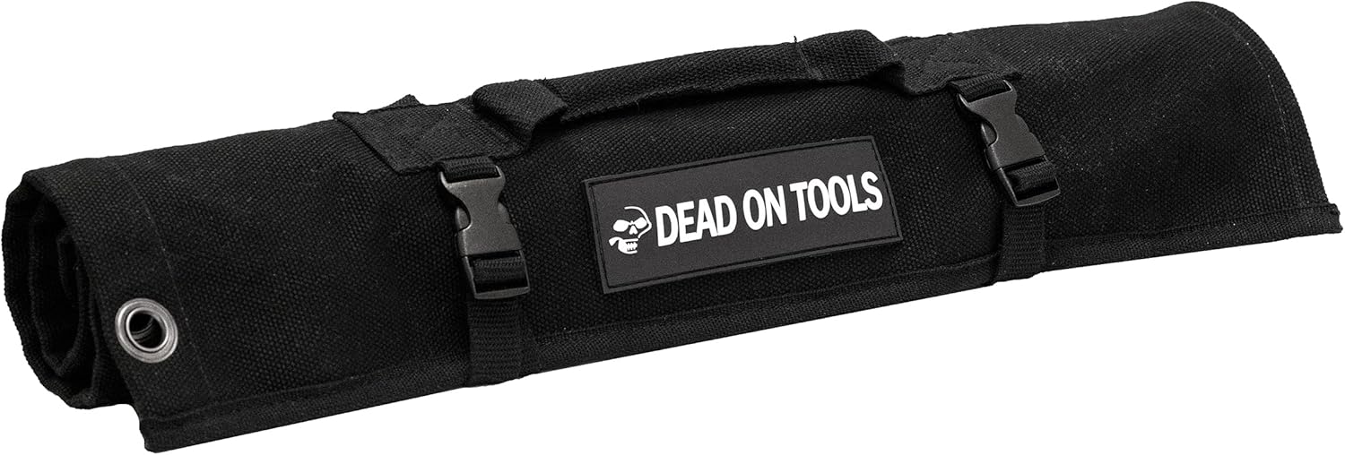 Dead On Tools Heavy Duty 24 oz. Canvas Wrench Roll, Black, One Size Pack of 2
