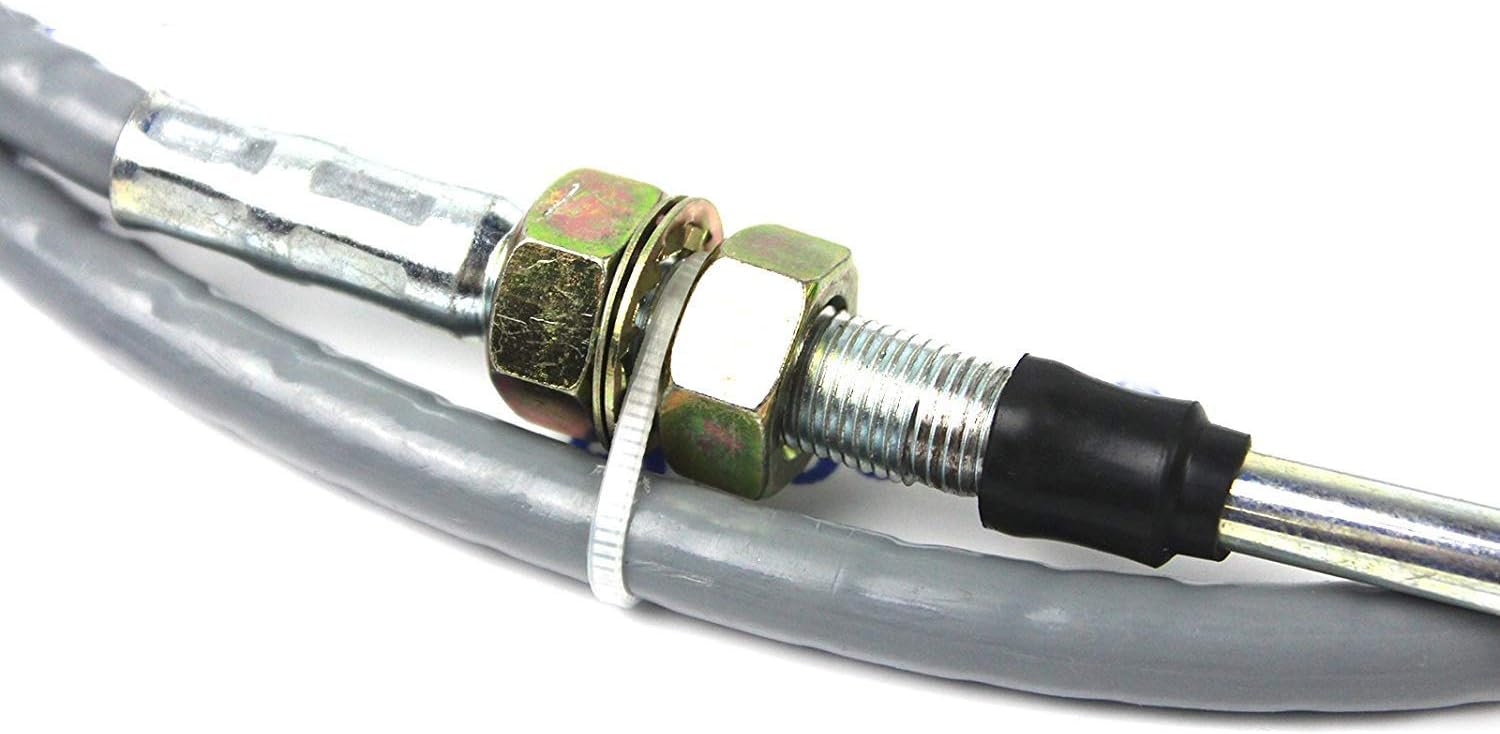 PANGOLIN D20 D21 D20P D20A D21P D21A -6-7 Dozer Fuel Control Throttle Cable 75 Inch for Komatsu Excavator Spare Parts, 3 Month Warraty Pack of 2