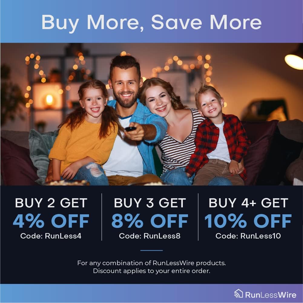 RunLessWire 3-Way Wireless Switch Kit, Self-Powered Rocker Switch, No Wire Light Control Kit