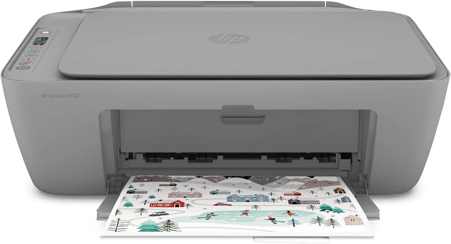 HP DeskJet 27 22 Instant Ink Ready Wireless Bluetooth A4 Color Inkjet All-in-One Printer for Home Office, White - Print Scan Copy - 1200 x 1200 dpi, Icon LCD Display, Dual-Band WiFi, Hi-Speed USB 2.0