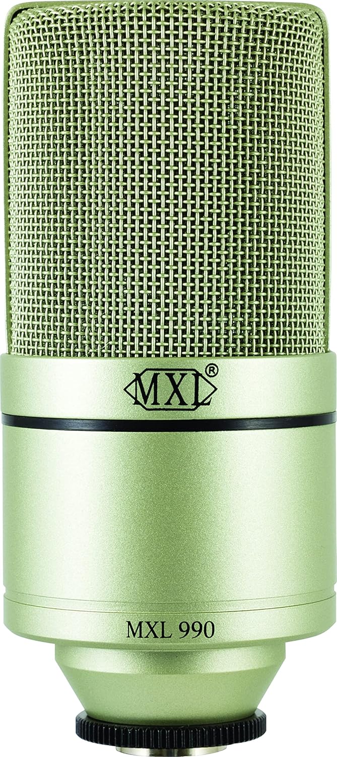 MXL, 1 Instrument Condenser Microphone, XLR Connector, Champagne (MXL-990) Pack of 2