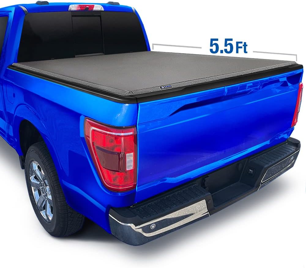 Tyger Auto T1 Soft Roll Up Truck Bed Tonneau Cover Compatible with 2009-2014 Ford F-150 | Styleside 5.5' Bed (66