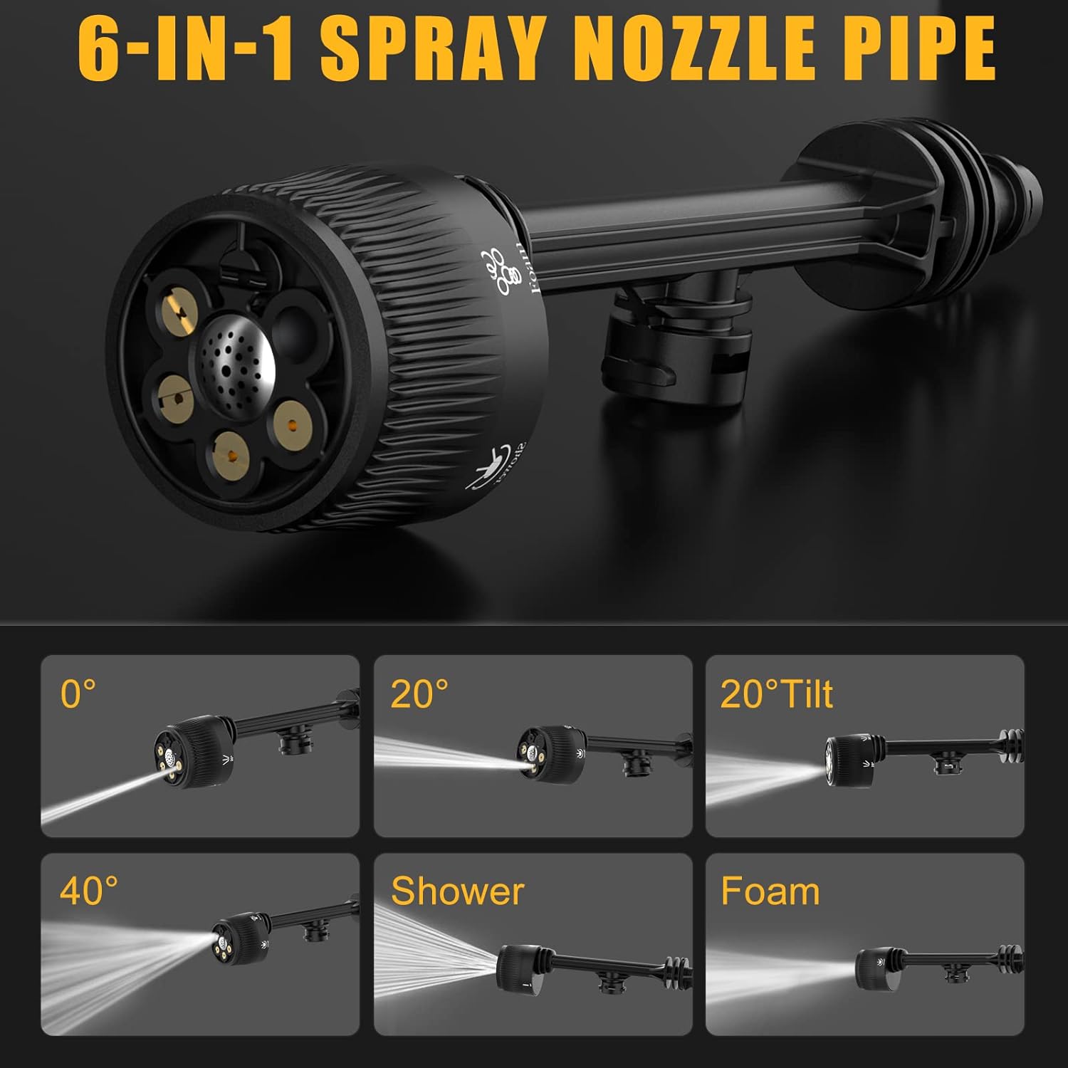 VTOMAN ToolCore V32 Cordless Pressure Washer with Jump Starter,Portable LIFEBMS Battery Pack with Two-Way Fast Charging Ports,Power Washer with Adjustable Spray Nozzle&Suction Hose,Clean for Home&Car
