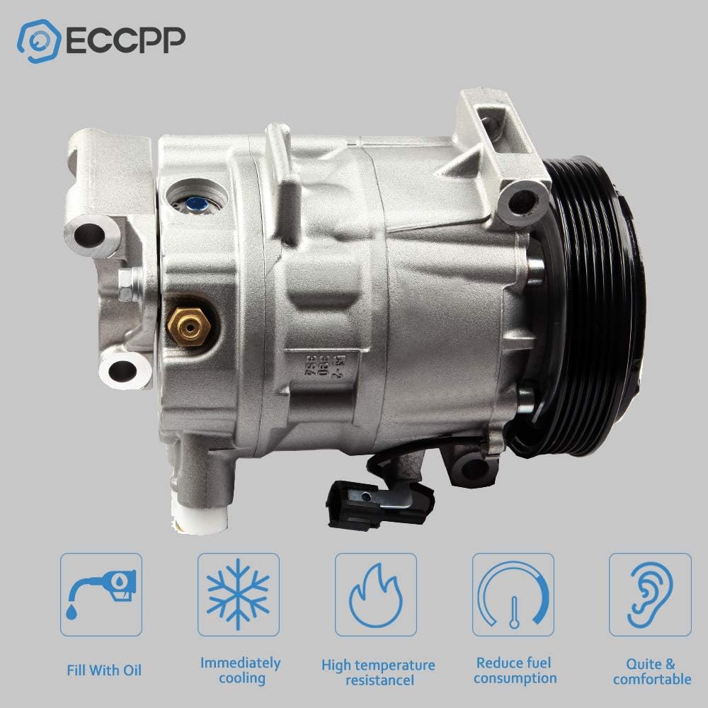 ECCPP AC Compressor fit for 2002-2004 I-nfiniti I35 3.5L 2002-2003 for N-issan Maxima 3.5L CO 11151C