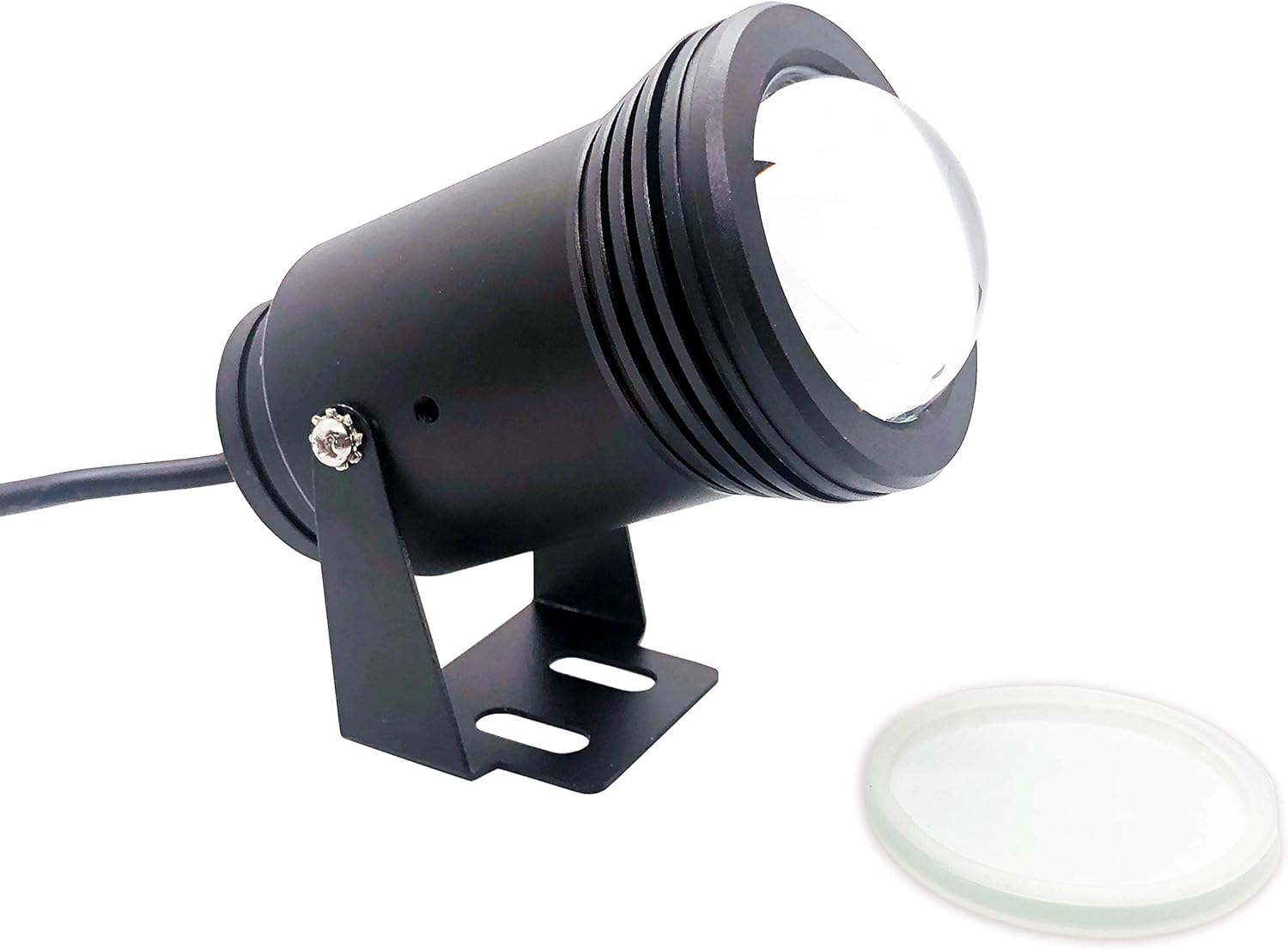 Eclipse High Power 12V LED Light for Flounder Gigging, Black Aluminum Housing, 20 Watt, Green LED Color Pack of 2