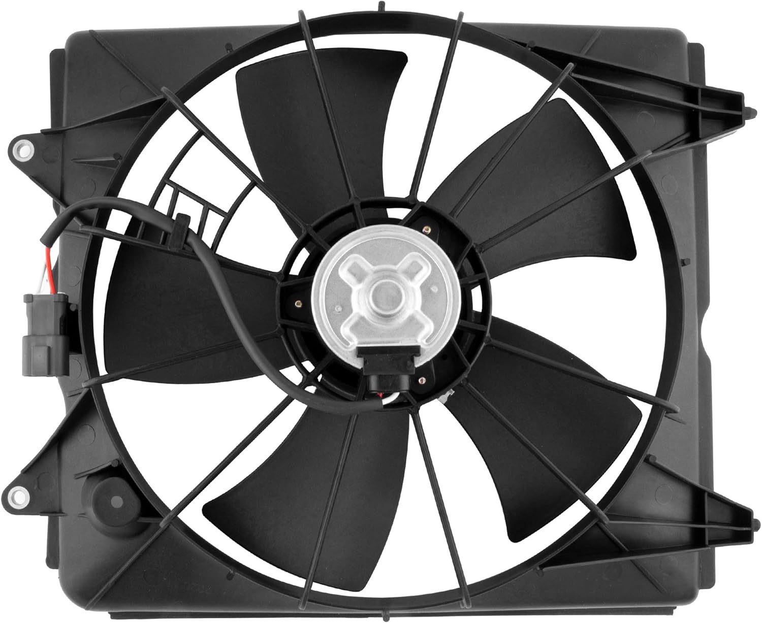 BOXI 620-212 Radiator Cooling Fan Motor Assembly Compatible with Honda CR-V CRV 2007 2008 2009 (Replaces 19015RZAA01 19030RZAA01) Pack of 2