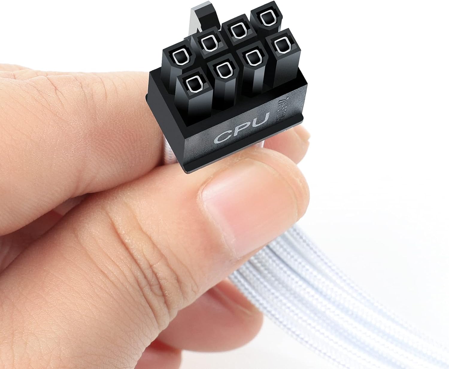 OUCAXIA Mod Full Modular PSU Sleeved Cable Set, White Extension Cable PC Kit for EVGA G+ G2 G3 G5 T2 P2 Pack of 2