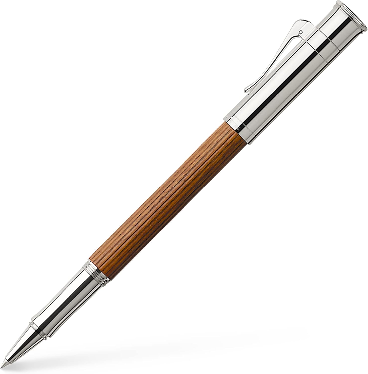 GRAF von Faber-Castell Classic Platinum Plated Rollerball Pen - Grenadilla