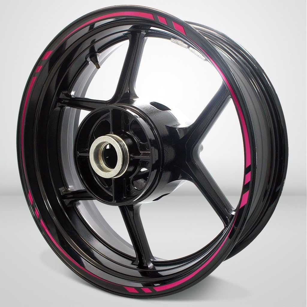 Stickman Vinyls Reflective Blue Swift Outer Rim Liner Stripe Compatible with BMW R Nine T Pack of 2