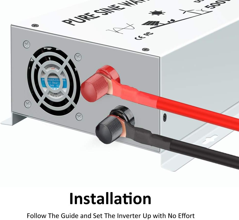 500W 12V Car Power Inverter Pure Sine Wave DC to AC Power Converter