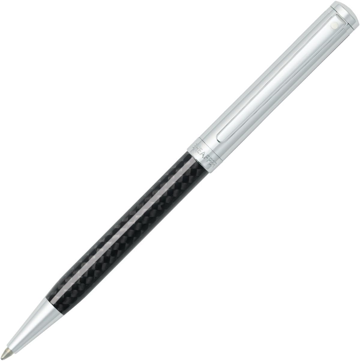 Sheaffer Intensity Engraved Chrome Ballpoint Pen with Chrome Cap and Trim Pack of 2