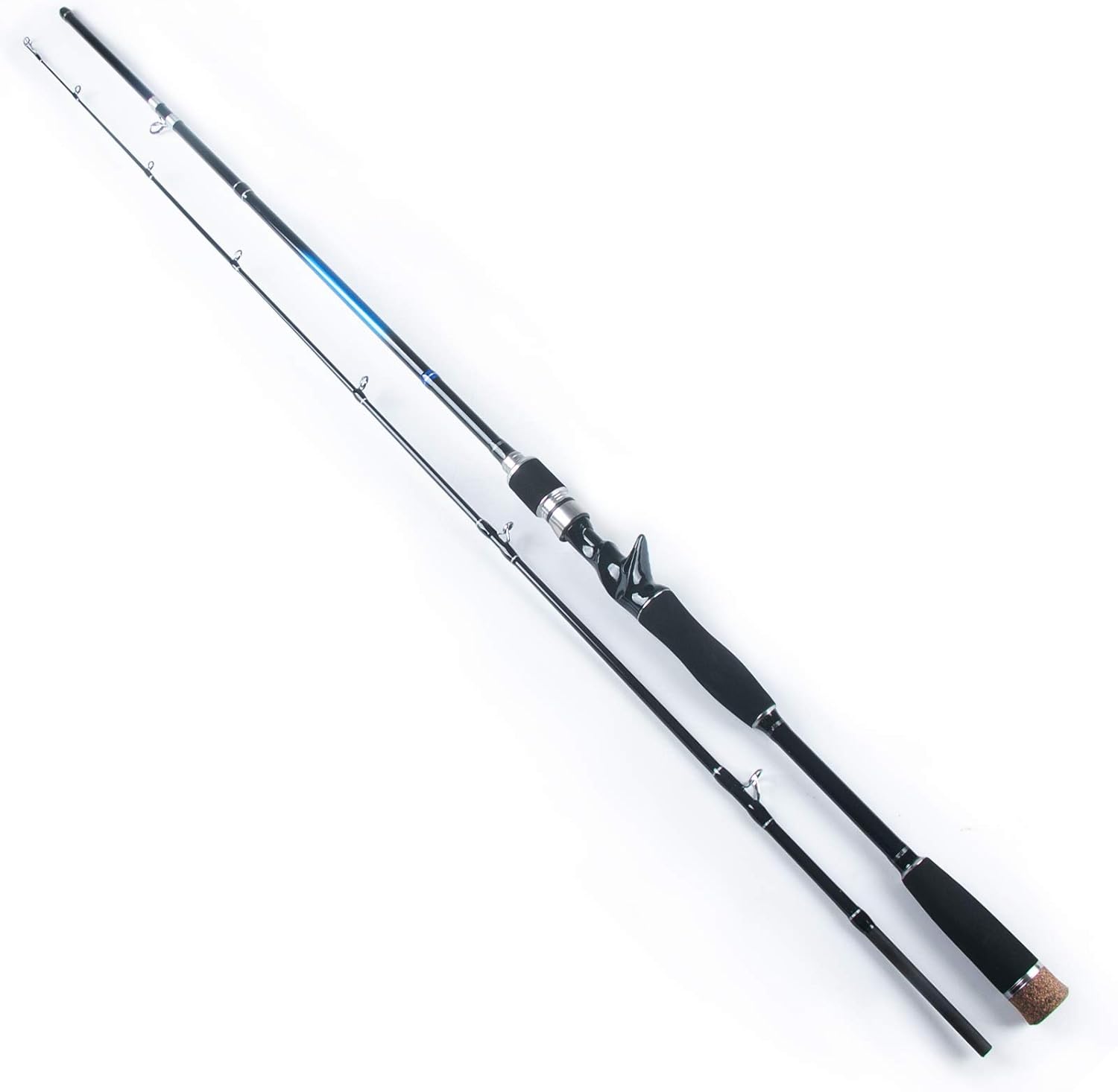 ANGRYFISH AG·Anchovy Medium Heavy Bass Fishing Rods,30T+40T X-Shaped Carbon Fiber,IM6 Graphite Spinning Rod & Casting Jigging Rod,2-Piece Fishing Poles for Fresh & Saltwater