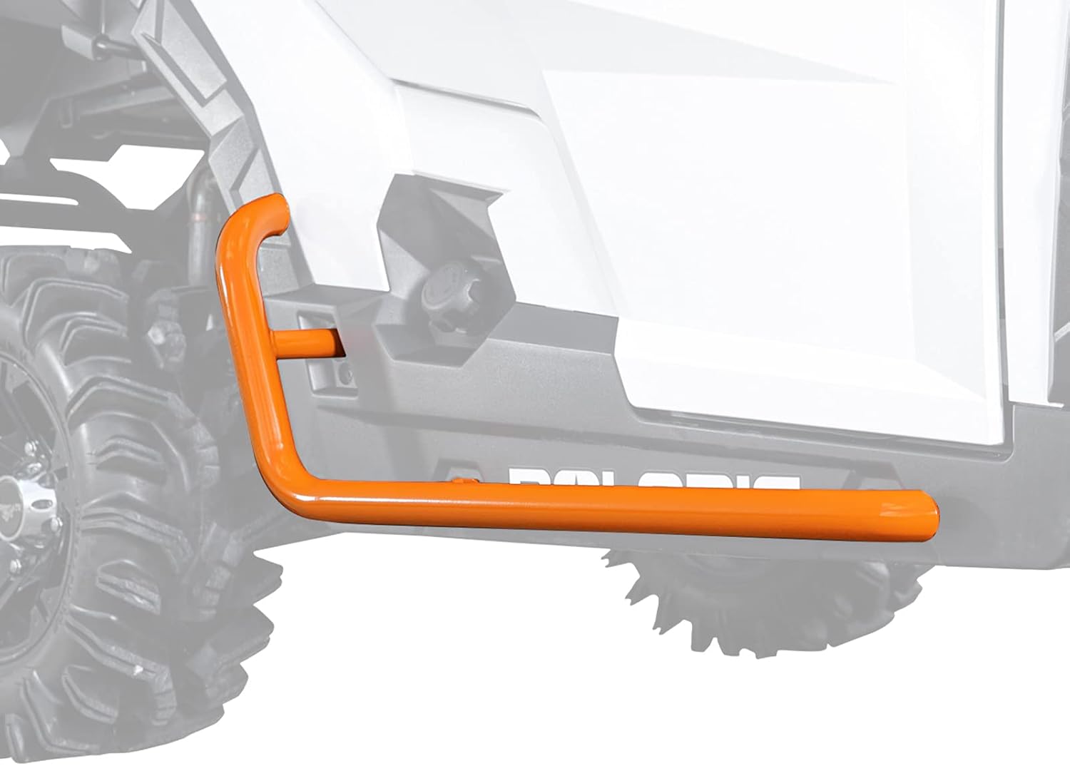 SuperATV Heavy-Duty Nerf Bars / Tree Kickers / Rock Sliders for 2016+ Polaris General 1000 | Black | Made with 1.75” Diameter Heavy-Duty Tubing | UV-Resistant Powder Coat Finish | Easy Installation