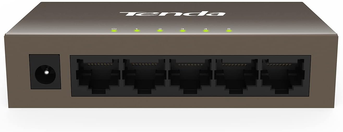 Tenda TEG1016D | 16-Port Gigabit Ethernet Switch | Desktop Network Splitter | Sturdy Metal | Fanless | Plug & Play | Traffic Optimization | Unmanaged | Limited Lifetime Protection Pack of 2