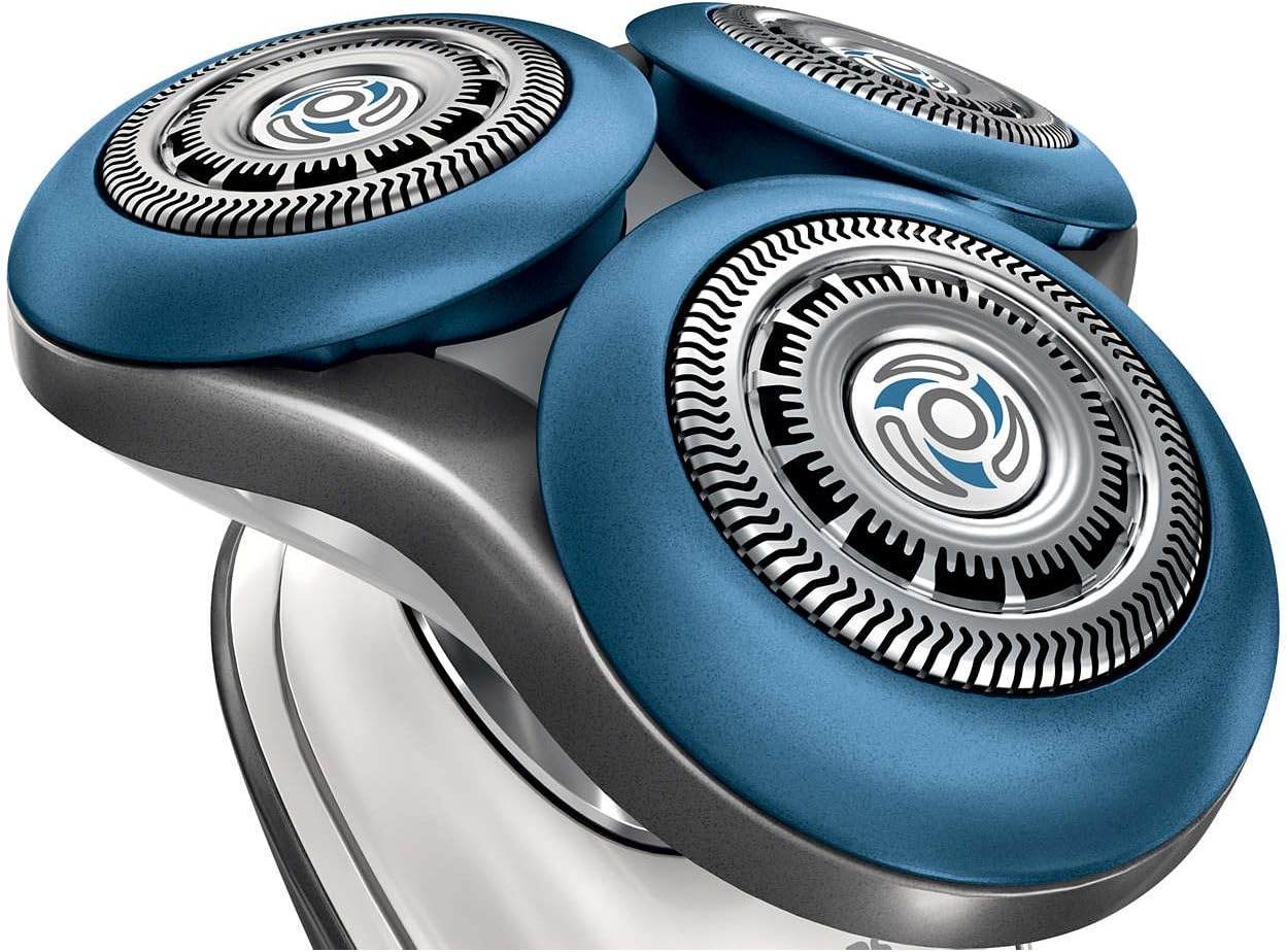 Phillips Norelco SH70/52 Replacement Head for Series 7000 Electric Shavers + Double Ended Shaver Brush + HeroFiber® Ultra Gentle Cleaning Cloth Pack of 2