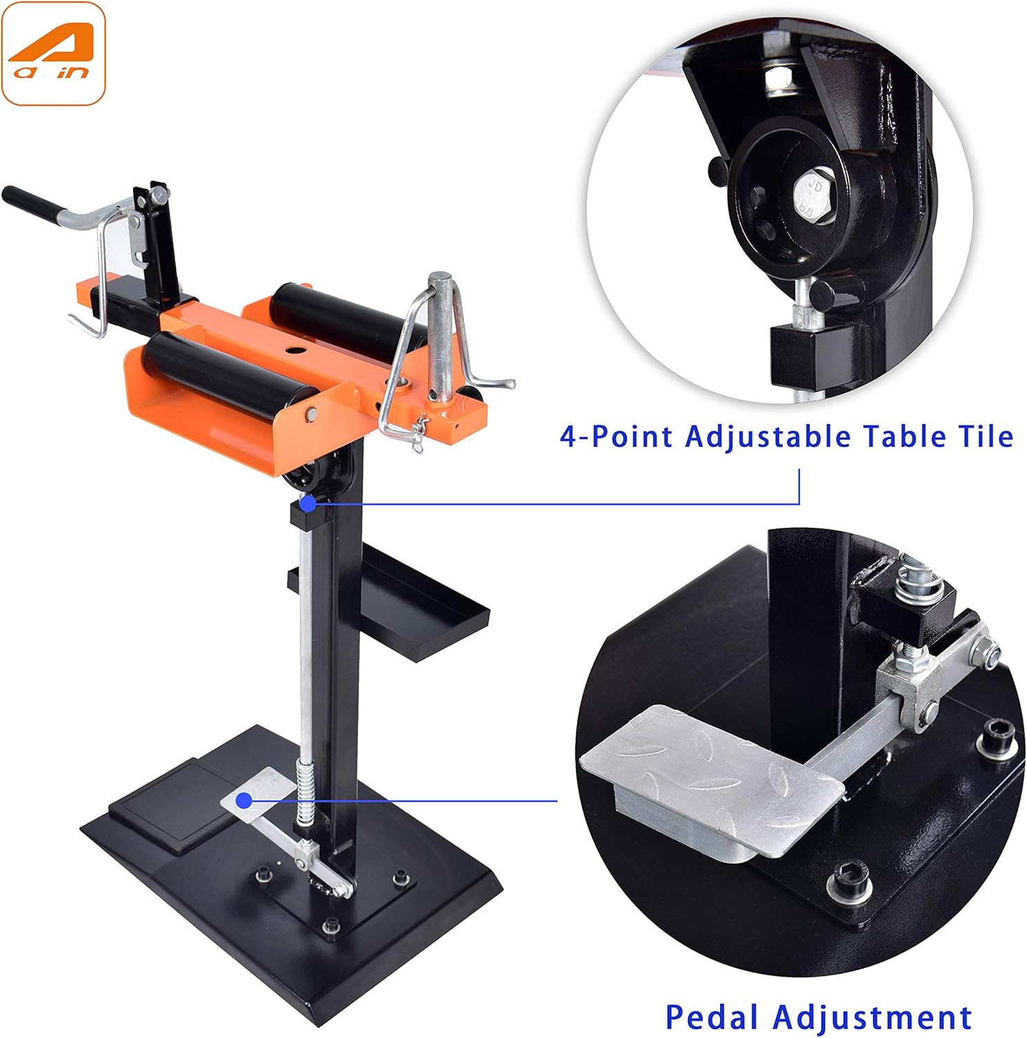 Eisen tools Manual tyre Spreader, Portable tyre Changer, with Additional Tool Tray, tilt Rotation for Maintenance