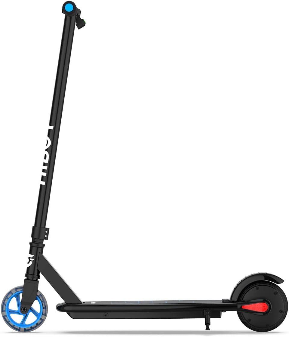 Hiboy N1 Electric Kick Scooter - PU Flash Wheel, Longer Deck, Anodized Aluminum Frame, LED Strip, Lightweight, for Riders up to 132 lbs
