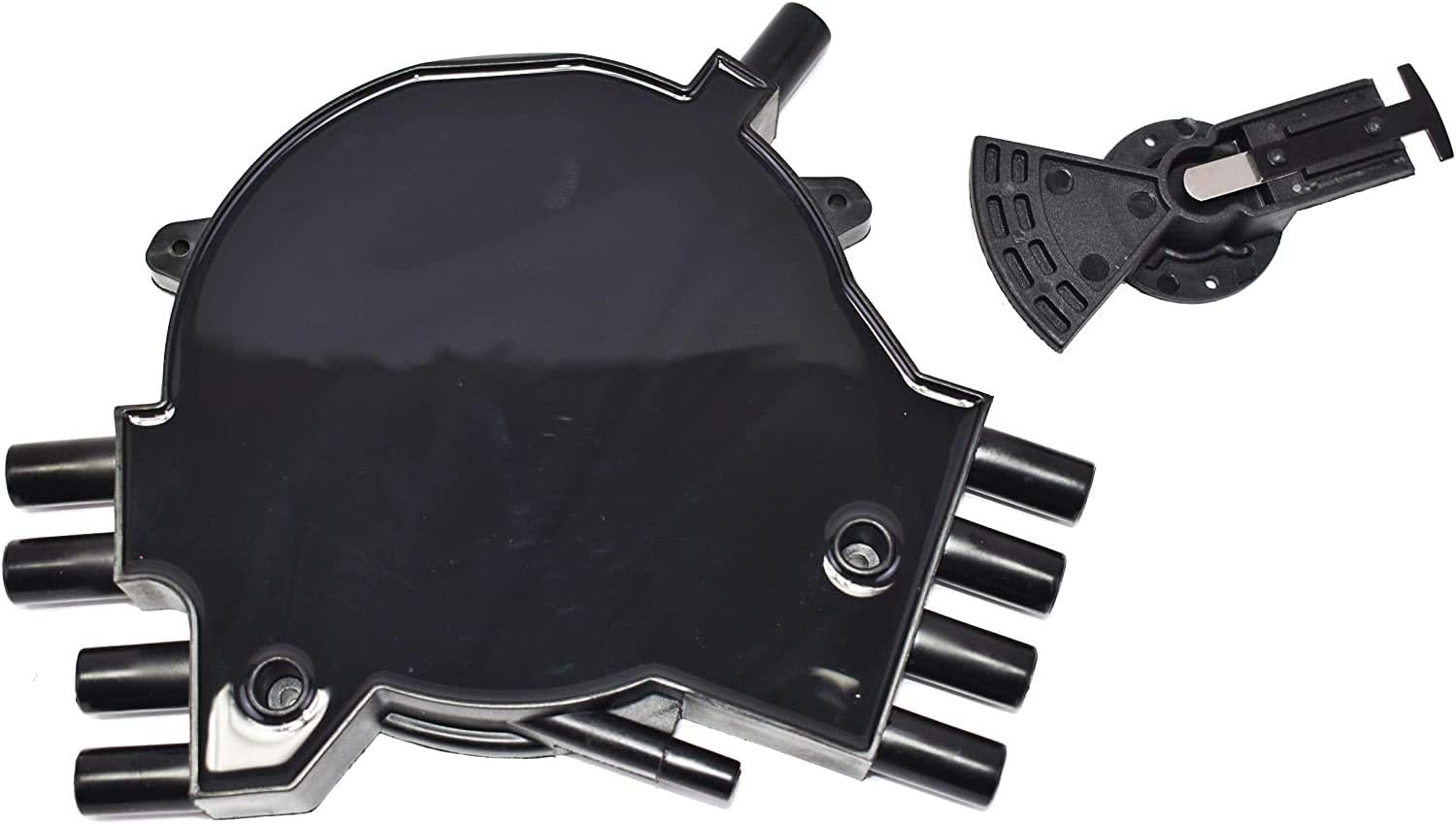 A-Team Performance - Optispark Distributor Cap, Rotor, Remote Ignition Coil Tune Up Kit, and 8.0mm Spark Plug Wires Kit - Compatible with 95-97 GM LT1 LT4 Black Pack of 2