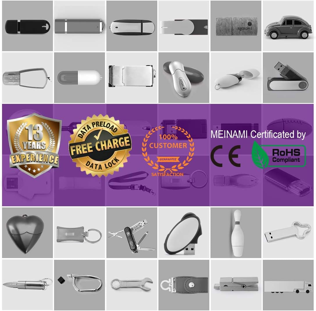 50PCS 16GB Custom USB Flash Drive Personalized Thumb Drive Logo Printed USB,50 Pack