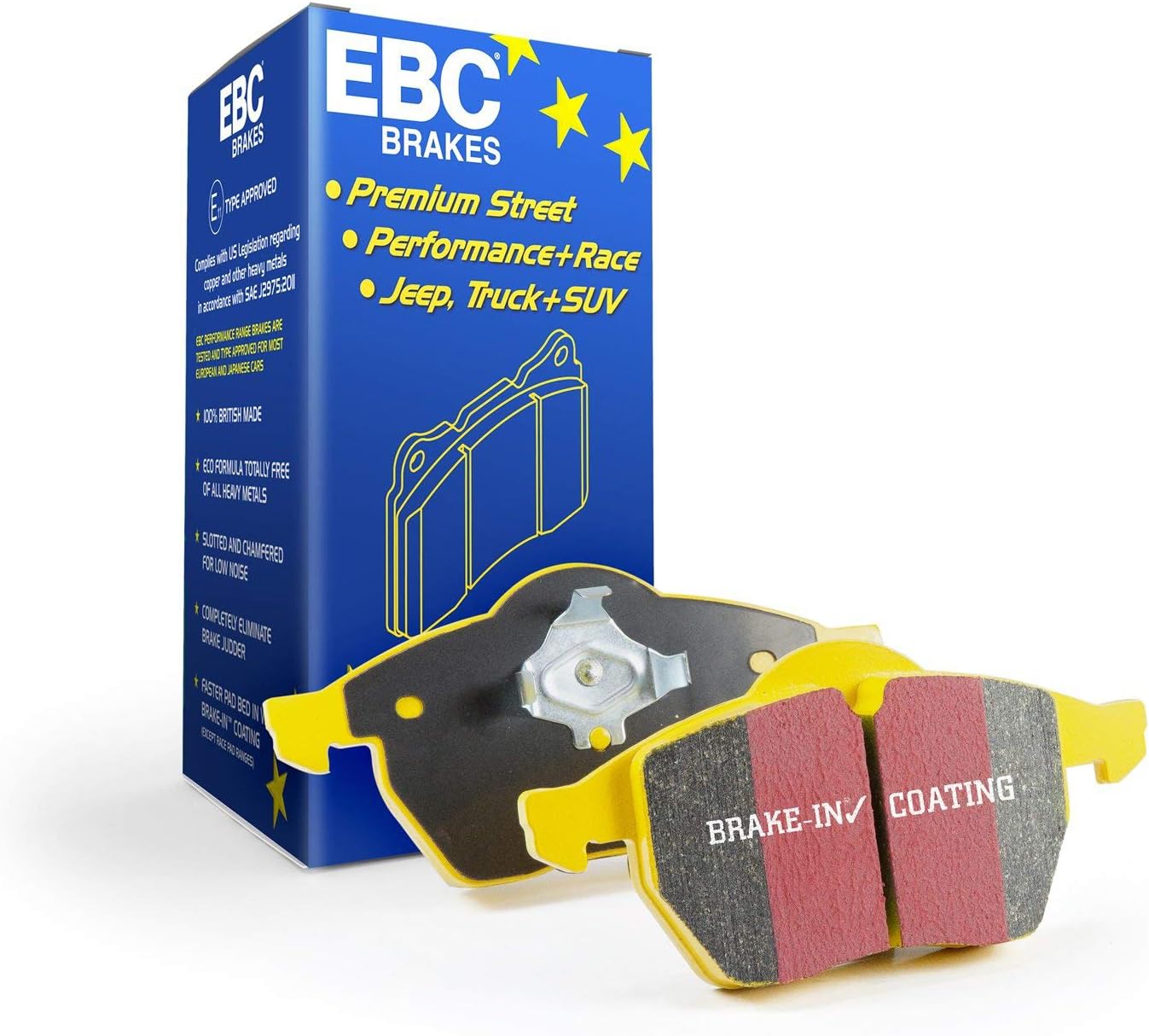 EBC Brakes DP41909R Yellowstuff Street and Track Brake Pad